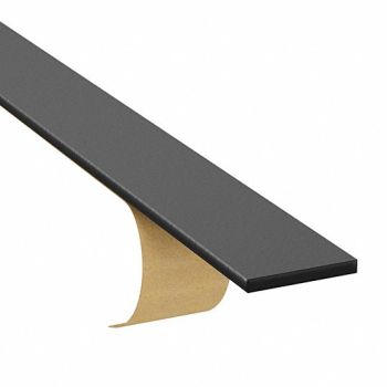 GRAINGER APPROVED EPDM Neoprene SBR Strip L 25 ft Black, 420C35