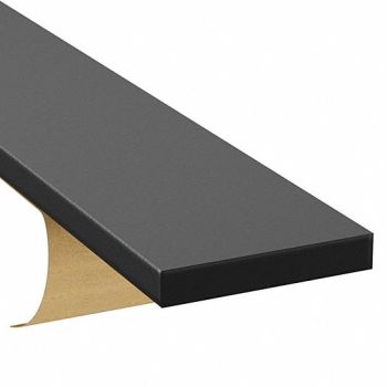 GRAINGER APPROVED EPDM Neoprene SBR Strip L 25 ft Black, 420C58