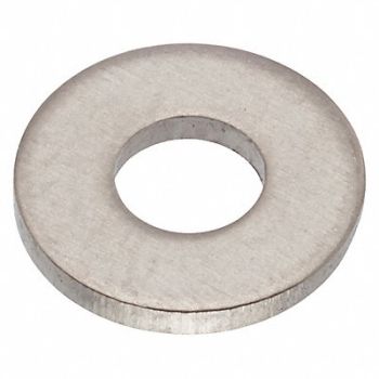 GRAINGER APPROVED FltWsh Plain Titanium #6 3/8x0.065in 5PK, 420M96