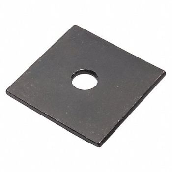 GRAINGER APPROVED Sqr Wshr BlkOx Stl 3/8 in 2x0.128in 1PK, 420N85
