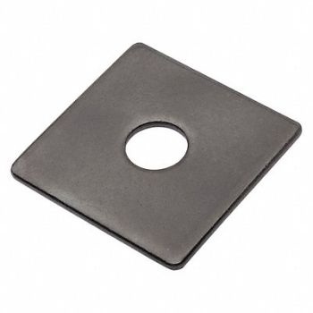 GRAINGER APPROVED Sqr Wshr BlkOx Stl 1/2 in 2x0.128in 1PK, 420N88