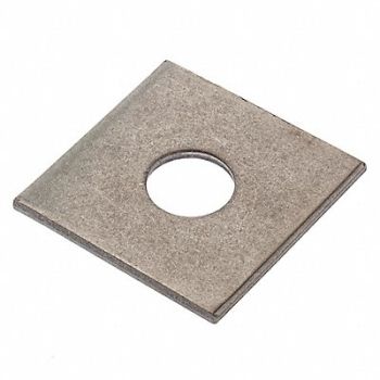 GRAINGER APPROVED Sqr Wshr NGrd SS 5/8 in 2x0.125in 1PK, 420N90