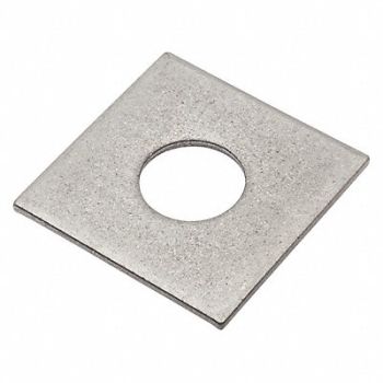 GRAINGER APPROVED Sqr Wshr NGrd SS 3/4 in 2x0.125in 1PK, 420N93