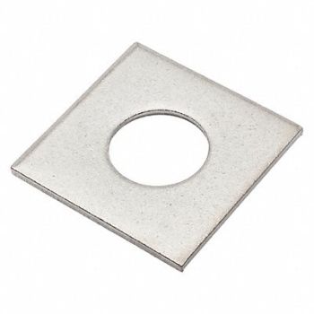 GRAINGER APPROVED Sqr Wshr NGrd SS 7/8 in 2x0.128in 1PK, 420N96