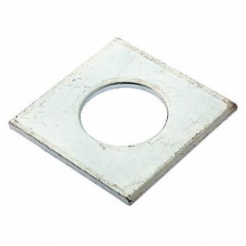 GRAINGER APPROVED Sqr Wshr Znc Stl 1 in 2x0.128in, 420P02