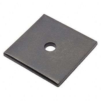 GRAINGER APPROVED Sqr Wshr BlkOx Stl 1/4 in 2x0.200in 1PK, 420P24