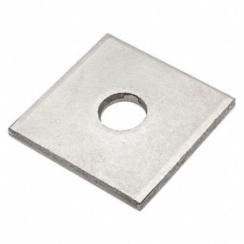 GRAINGER APPROVED Sqr Wshr NGrd SS 1/2 in 2x0.200in 1PK, 420P27
