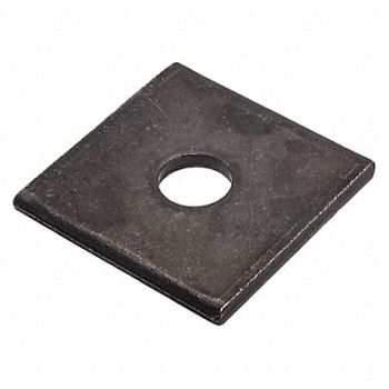 GRAINGER APPROVED Sqr Wshr BlkOx Stl 1/2 in 2x0.200in 1PK, 420P28