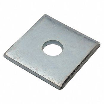 GRAINGER APPROVED Sqr Wshr Znc Stl 1/2 in 2x0.200in 1PK, 420P29