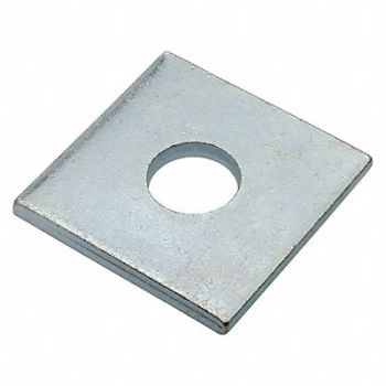 GRAINGER APPROVED Sqr Wshr Znc Stl 5/8 in 2x0.200in 1PK, 420P32
