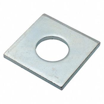 GRAINGER APPROVED Sqr Wshr Znc Stl 7/8 in 2x0.200in 1PK, 420P38