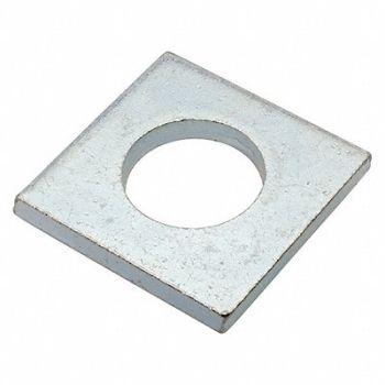 GRAINGER APPROVED Sqr Wshr Znc Stl 1 in 2x0.280in 1PK, 420P65
