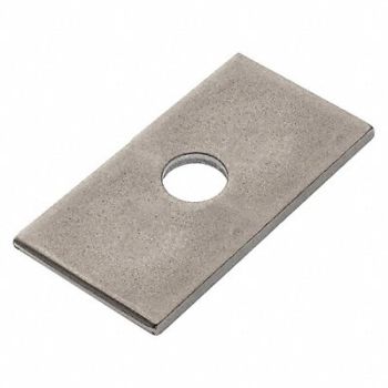 GRAINGER APPROVED Sqr Wshr NGrd SS 5/8 in 2x0.25in 1PK, 420P86