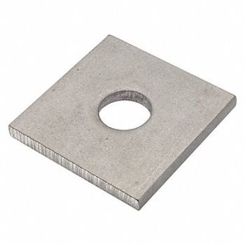 GRAINGER APPROVED Sqr Wshr NGr SS 3/4 in 2 1/2x0.265in 1PK, 420R06