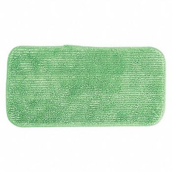 HOSPECO Mop Pad Green Microfiber PK12, 421X09