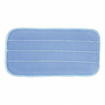 HOSPECO Mop Pad Blue Microfiber PK12, 421X11