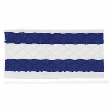 HOSPECO Mop Pad 10 in W Blue/White PK12, 421X14