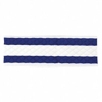 HOSPECO Mop Pad 15 in W Blue/White PK12, 421X15