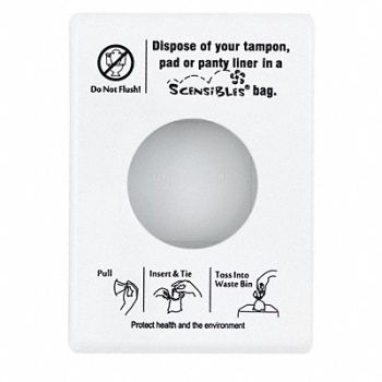 HOSPECO Sanitary Disposal Bag Dispenser 5-1/4 H, 421X19