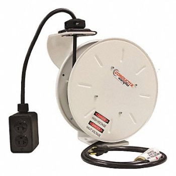 CONDUCTIX-WAMPFLER Cord Reel 50ft 12 AWG Outlet Bx 125VAC, 421X35