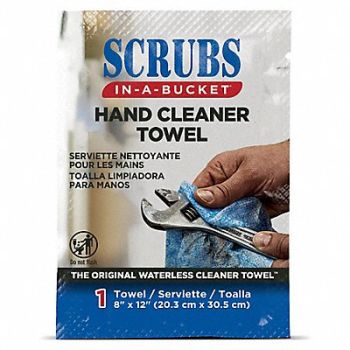 SCRUBS Hand Towels 100 Wipes Per Container, 24WJ91