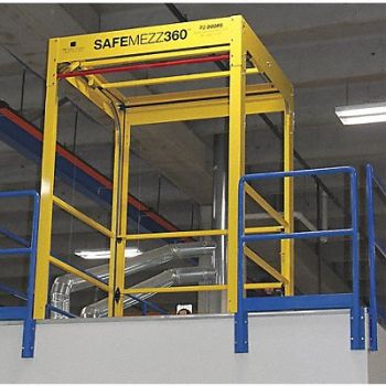 PS INDUSTRIES Safety Gate 95 inx108 in Yellow, 422L38