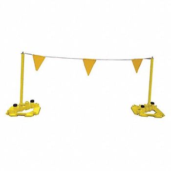 GARLOCK SAFETY SYSTEMS Warning Line Yellow, 422V76
