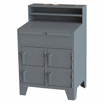 GREENE MANUFACTURING INC. Cabinet 54 x48 x28 Chrcl Gry NonMbl, 422W78