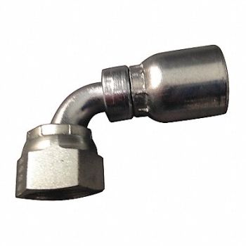 EATON AEROQUIP Crimp Fitting 90 Deg 1 ID 1-7/16 FORS, 422Y06