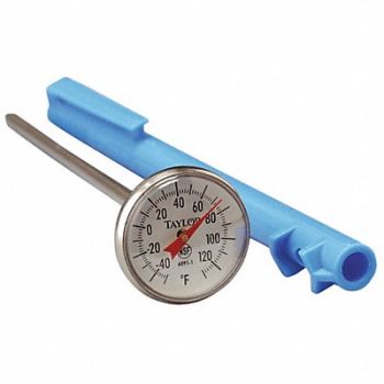 TAYLOR Dial Thermometer -40 to 120 Deg F Range, 423M60