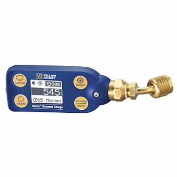 YELLOW JACKET Vacuum Gauge Digital 1/4 Female, 423N91