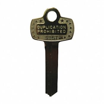 Key Blank BEST Lock Standard X Keyway, 425P49
