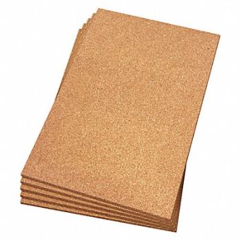GRAINGER APPROVED Cork Sheet L 36 in Plain Backing, 425V99