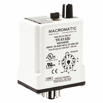 MACROMATIC Time Delay Relay 100 hr Max Time Setting, 425Z12
