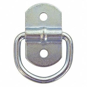 BUYERS PRODUCTS D-Ring Zinc Plated 1/4 dia 1000 lb Cap, 426T64