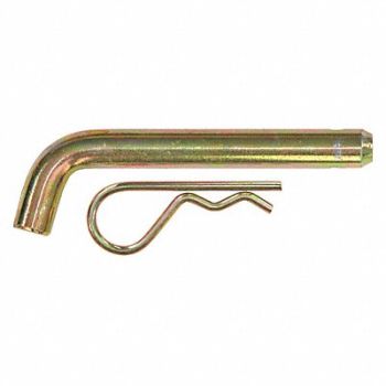 BUYERS PRODUCTS Hitch Pin 4 1/2 in Zinc Plated Clear, 426U10