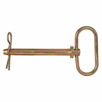 BUYERS PRODUCTS Hitch Pin 6 1/4 in Zinc Plated Yellow, 426V22