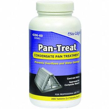 NU-CALGON Condensate Pan Treatment 200 Tabs Bottle, 22NV26