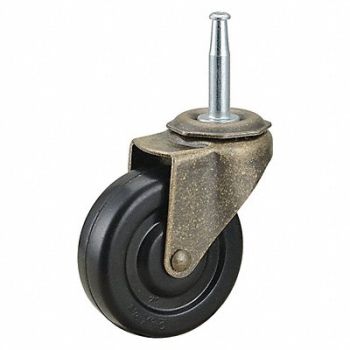 GRAINGER APPROVED Single-Wheel Grip-Neck Stem Caster, 429H15