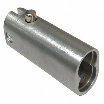 DELTA LOCK Medical Cart Lock Silver Rectangular, 429H49