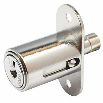 DELTA LOCK Sliding Door Lock Round Bolt Plunger, 429H74