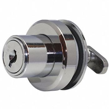 DELTA LOCK Sliding Door Lock T-Bolt Glass Plunger, 429H76