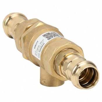 WATTS REGULATOR Dual Check Valve Brass 3/4 Press, 429J17