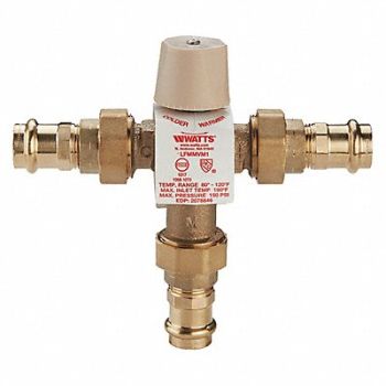 WATTS REGULATOR Mixing Valve 0.5 to 12 gpm 1 Inlet Sz, 429J24
