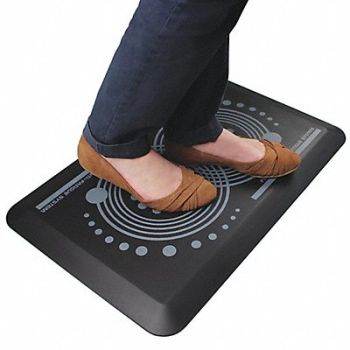 FLOORTEX Antifatigue Mat Rectangle Bk 20 W 32 L, 429J34