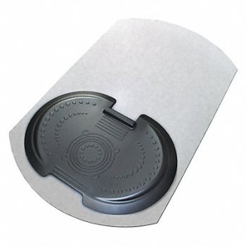 FLOORTEX Antifatigue Mat Contoured Black, 429J37