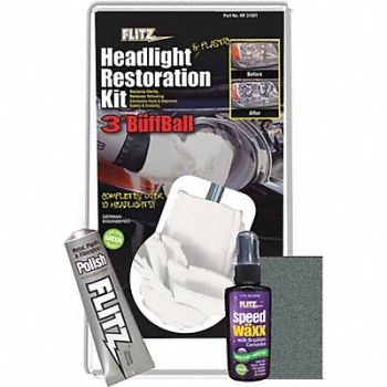 FLITZ PREMIUM POLISHING PRODUCTS Headlight Restoration Kit For Auto Truck, 429U15