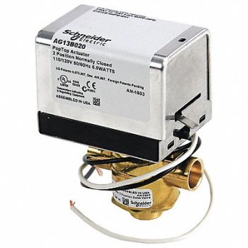 ERIE Valve 3 Way 120V 1/2in Sweat, 42FG96