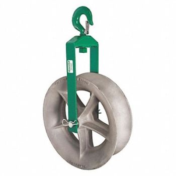 GREENLEE Hook Sheave 8000 lb Max Steel, 42PT45