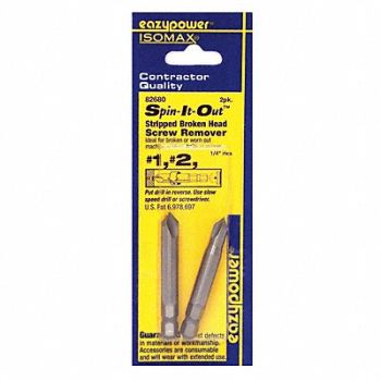 EAZYPOWER Screw Extractor Set 2pc HSS PK2, 42W486